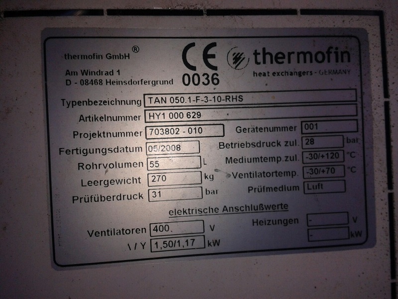 Thermofin Verdampfer Edelstahlrohr - Frigo Plus